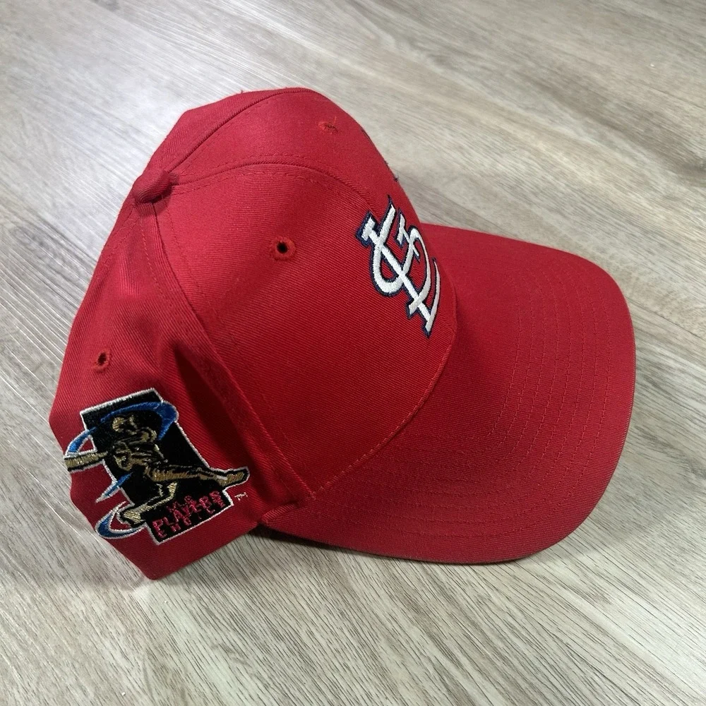 VTG Mark McGwire St. Louis Cardinals Snapback Hat MLB Sid Logo Twins Red Cap